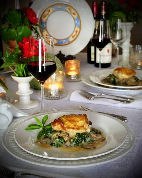 A Bocuse-inspired dinner course served aboard the river cruise